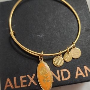 Alex and Ani November Chrysanthemum Bracelet